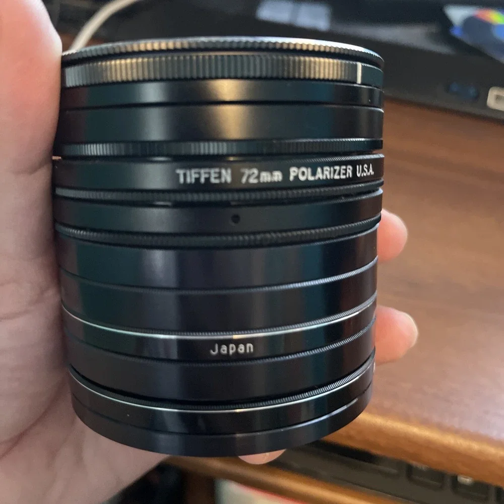 X9 Tiffen 72mm glass filters ,‎ hoya, rokunar,asanuma